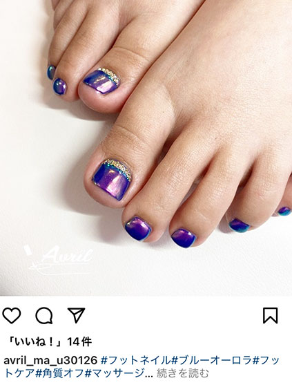 Avrilのインスタグラムのネイル写真