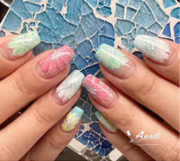 お持ち込みデザインネイルの写真